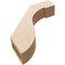 Ekena Millwork 3-inch W x 14-inch D x 14-inch H Del Monte Rough Cedar Woodgrain TimberThane Knee Brace, Primed BRCUR03X14X14DELRCPR - alternate 2